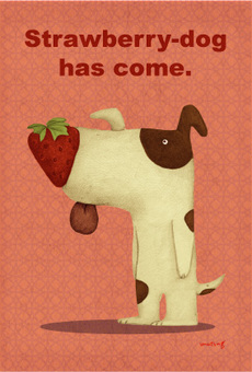 Strawberry-dog