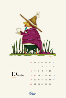 カレンダー　10月。